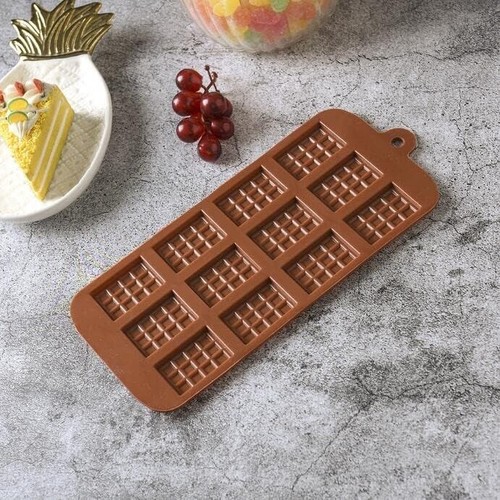 Chocolate bar mould - chocolate, 12