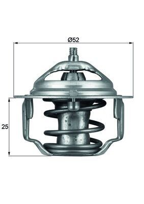 Thermostat coolant mahle tx - coolant,