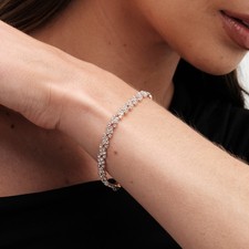 Jon Richard Rose Gold Plated Diamante Bracelet in Presentation Box