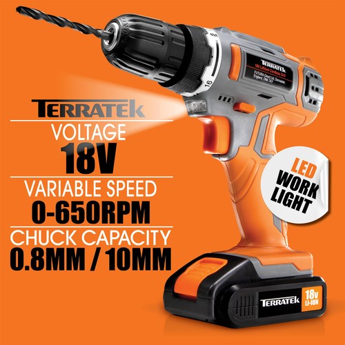 18v cordless drill - cordless, driver