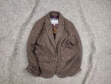 Joules Olivia Ladies Tweed cotton Brown Style Blazer Herringbone Jacket