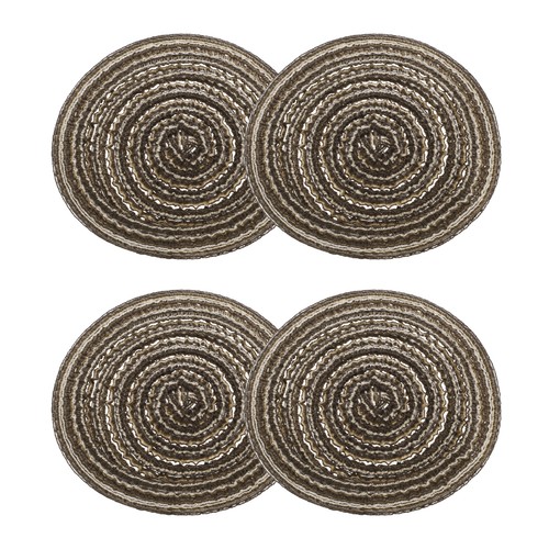 Pack round braided placemats - pack,