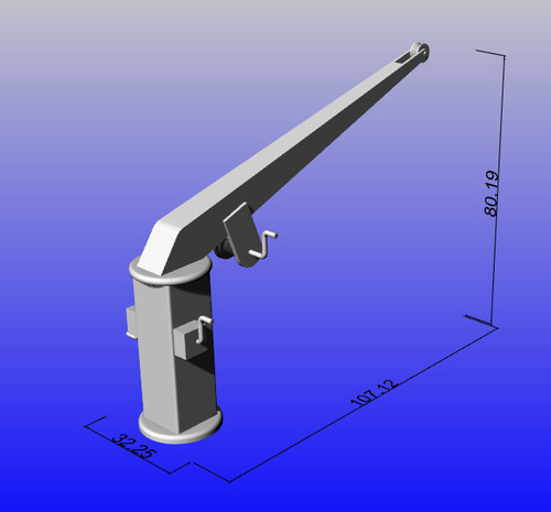 Model boat fitting rib - boat, /