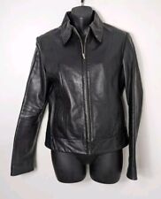 Zara Basic Black Leather Jacket Medium Like 10