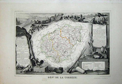 Original old antique - original, print