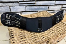 Curved Memory Foam Anatomic Soft Dressage Girth - Black