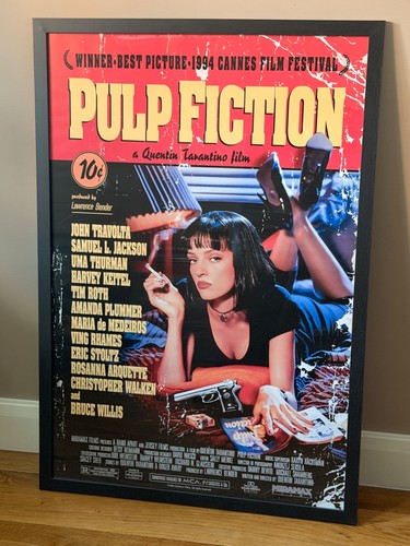 Pulp fiction 27x40 framed - pulp,