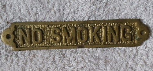Vintage brass smoking - brass, "no