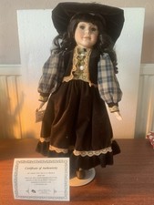 Vintage Porcelain Doll from the Knightsbridge Collection. With certificate.  