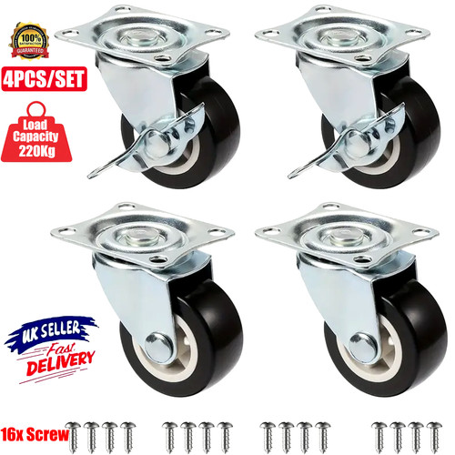 Swivel castor wheels 220kg - 4x,