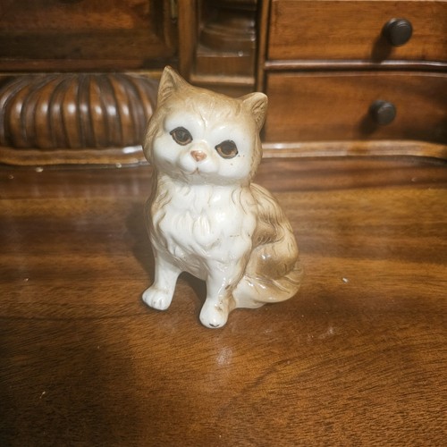 Vintage porcelain cat - vintage, figurine