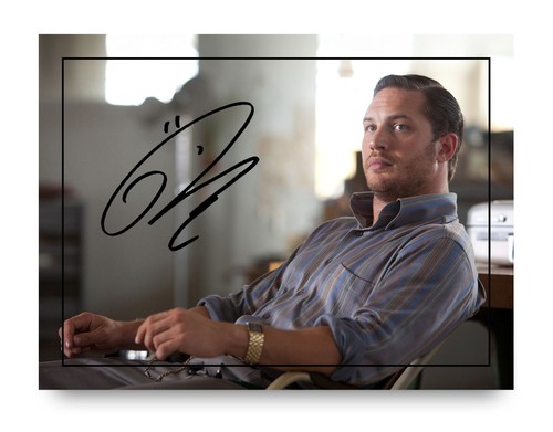 Tom hardy signed memorabilia - signed,