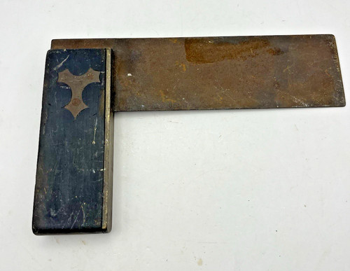 Antique ebony brass try - &,