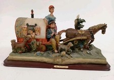 Vintage Gypsy Caravan  Big,Figurine - Detailed Ceramic Art Piece Michaelangelo 