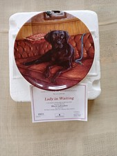 Wedgwood  Black Labradors series "Lady in Waiting"  Bone China collectors plate 