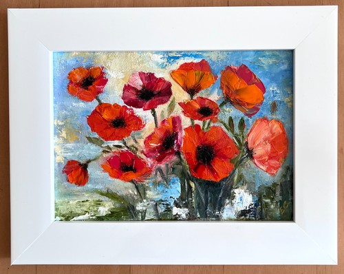 Small original signed - original, oil