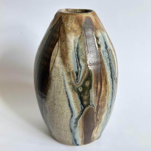 Vintage studio pottery vase - pottery,