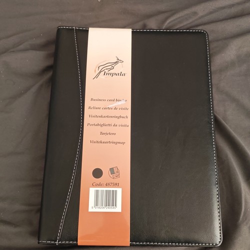 Leather ringer binder - leather, a4
