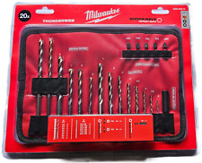 Milwaukee 20 piece Accessory Roll Bit Set Thunderweb Shockwave Impact 4932464072