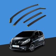 HONDA Jazz MK2 2008-2014 5 Door Hatchback Wind Deflectors 4pc Tinted