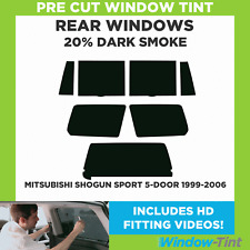 For Mitsubishi Shogun Sport 5-door 1999-06 Pre Cut Window Tint Kit 20% Dark Rear