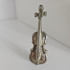 Vintage Miniature Violin Cello Goldtone Model ENG 183