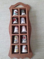 China Thimbles Various Coalport, Finsbury, Blue Waters Etc In Cabinet X10 Items
