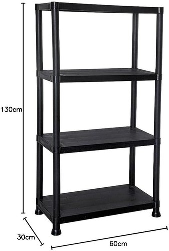 Tier plastic shelving unit - shelving,