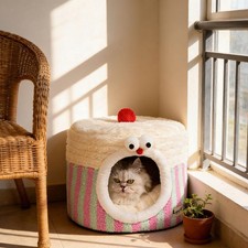 Cat Bed Snooze Cozy Sleeping