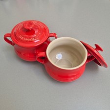 Le Creuset | Pair of red soup