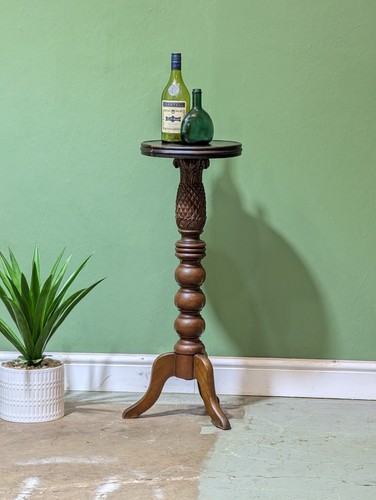 Antique tall wooden turned - antique,