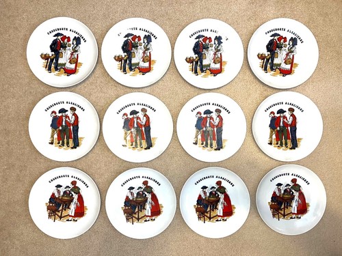 Set 12french alsatian - of,