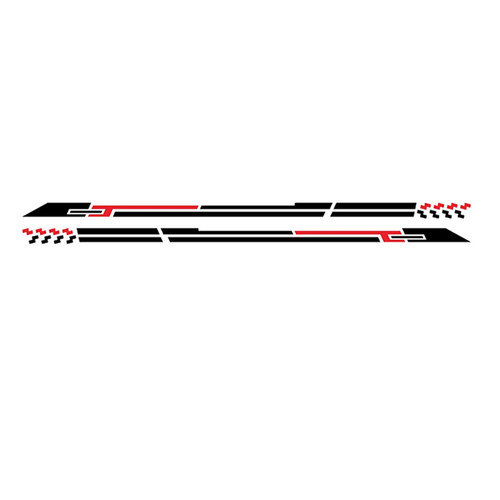 Racing long side stripes - long,
