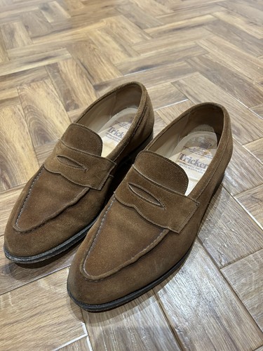 Tricker tan suede penny - tricker's,