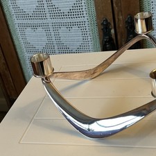 Stelton “Papilio” By Klaus Rath Danish 3 Taper Candle Holder