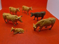 Vintage BRITAINS Plastic Jersey COW Bull Calf FARM ANIMAL TOY 1:32 Bundle