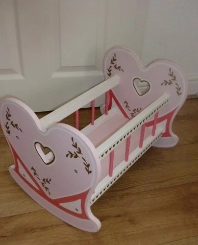 Wooden little town pink - town, dolls