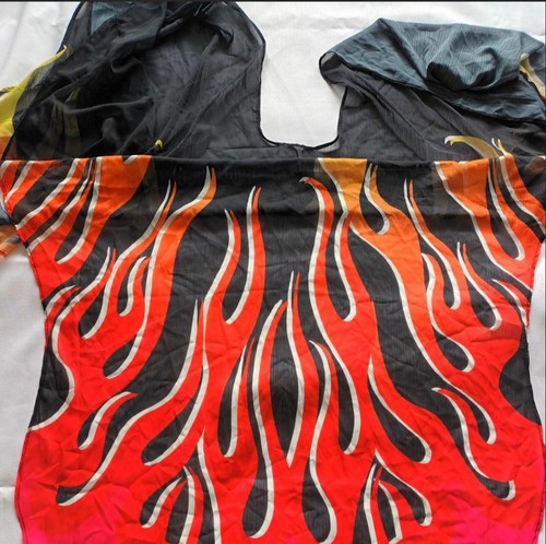 Flame kimono cover one size - flame, up