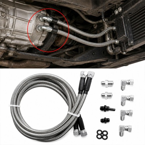 Braided transmission cooling - transmission,