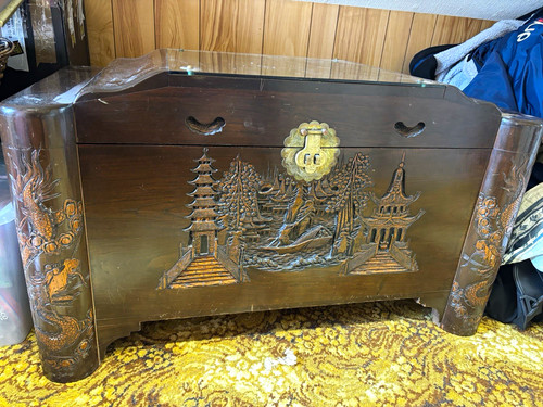 Vintage chinese carved - chinese, camphor