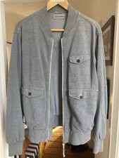 Mens UNIVERSAL WORKS Grey Double Face Cotton Bomber Jacket Sz M Exc Cond £150 RP