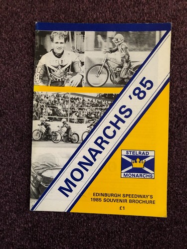 Speedway book edinburgh - book, 1985