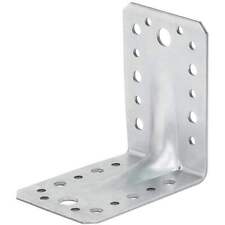 Heavy Duty 2.5mm Thick Zinc Plated Reinforced Corner Angle Bracket Galvanised