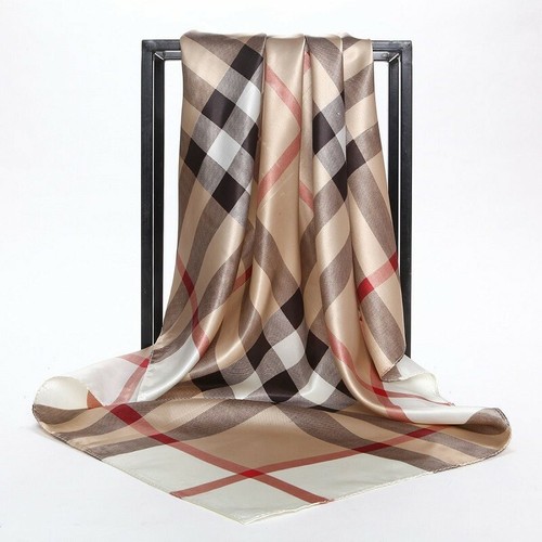 Check beige square - beige, neck
