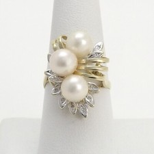 14k Gold 585 Akoya Pearl