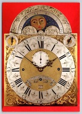 Dutch Musical Clock Dial Moon Phase British Clockmaker VT Ad Postcard UNP 4x6   