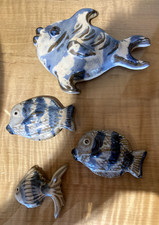 Ceramic Fish Sussex Blue Cream