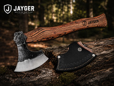 Jayger hand forged carving axe - hand,