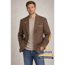 Orvis Jacket Mens Large Brown