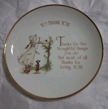 Thank You Porcelain Plate From